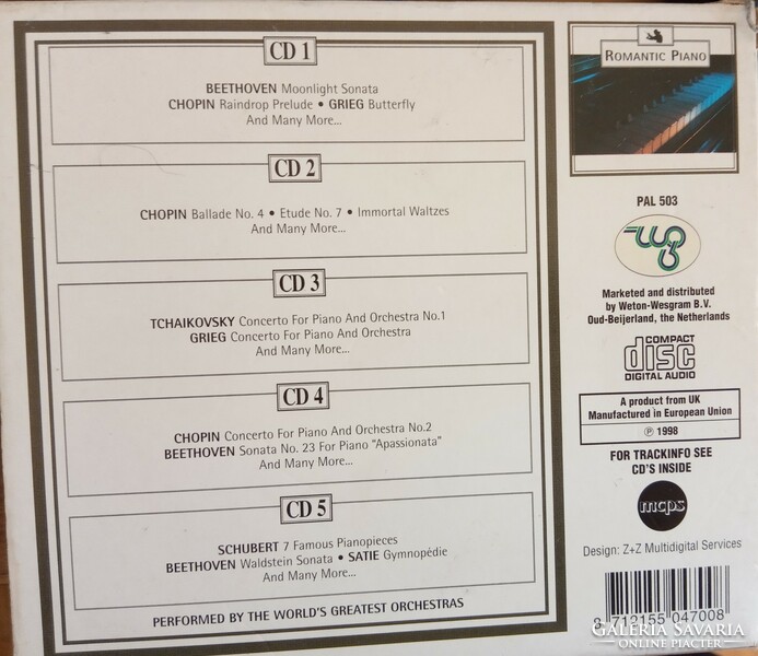 Classical classical music 13 cd baroque (5cd) romantic music (5cd) and dvorak smetana vivaldi mozart cds