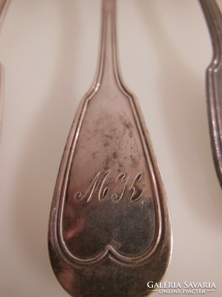 Cutlery - 8 pieces !!! - Year 1920 - christofle - French - marked - silver plated - monogrammed
