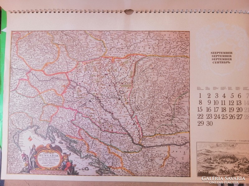 Old Hungarian maps 1528-1730. 13 Pcs. (1985)