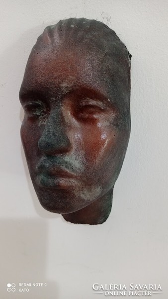 Artificial stone female head wall decoration dead? Mask, mask-like solid convex ornament