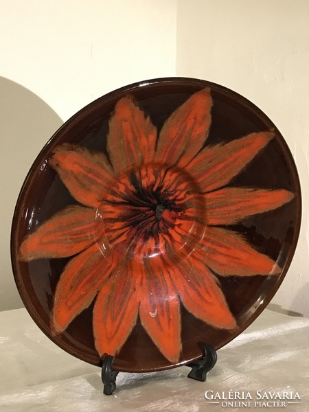 Ceramic table decoration-wall plate-flower pattern table decoration-retro ceramics