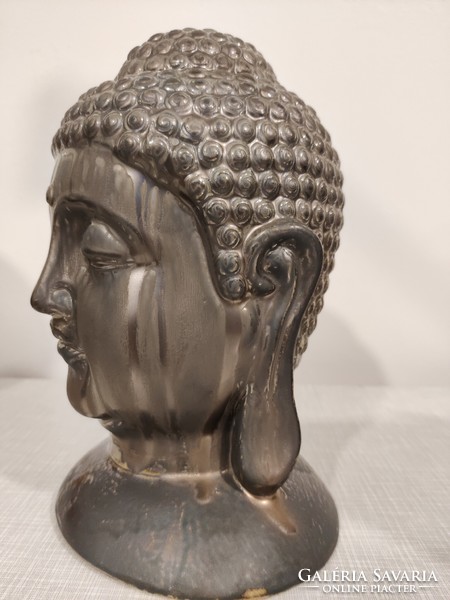 Ceramic Buddha head statue