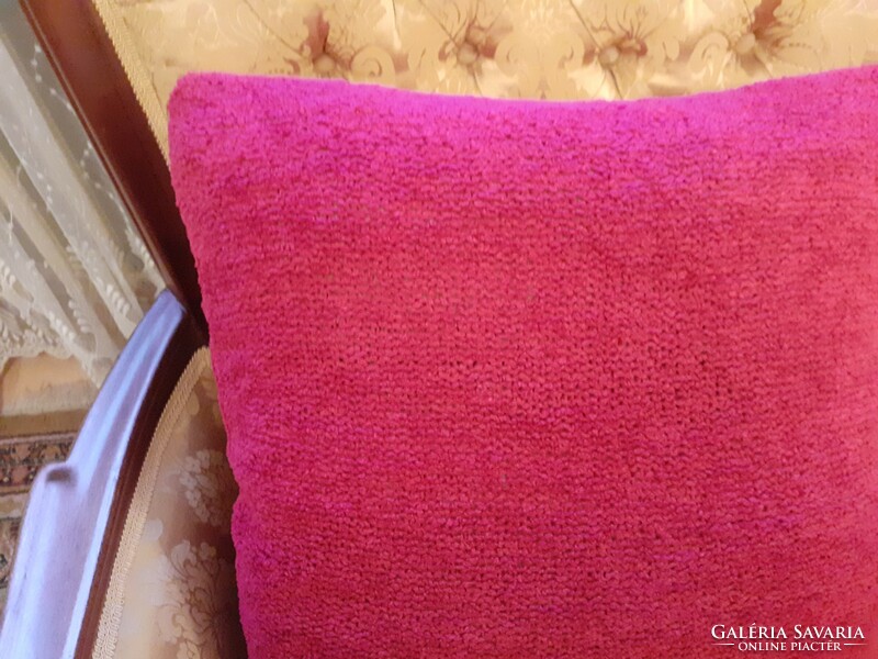 Knitted decorative pillow, pillow. 45X38 cm