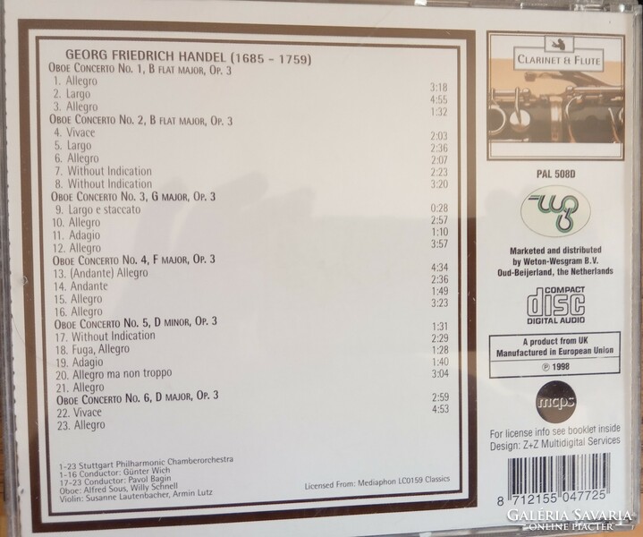 Klasszikus komolyzene 15 CD híres nyitányok hegedűversenyek klarinét művek CD-n