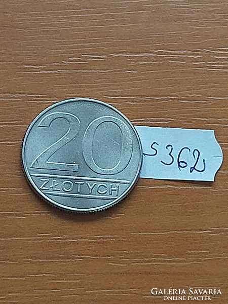 Poland 20 zloty 1988 copper-nickel s362