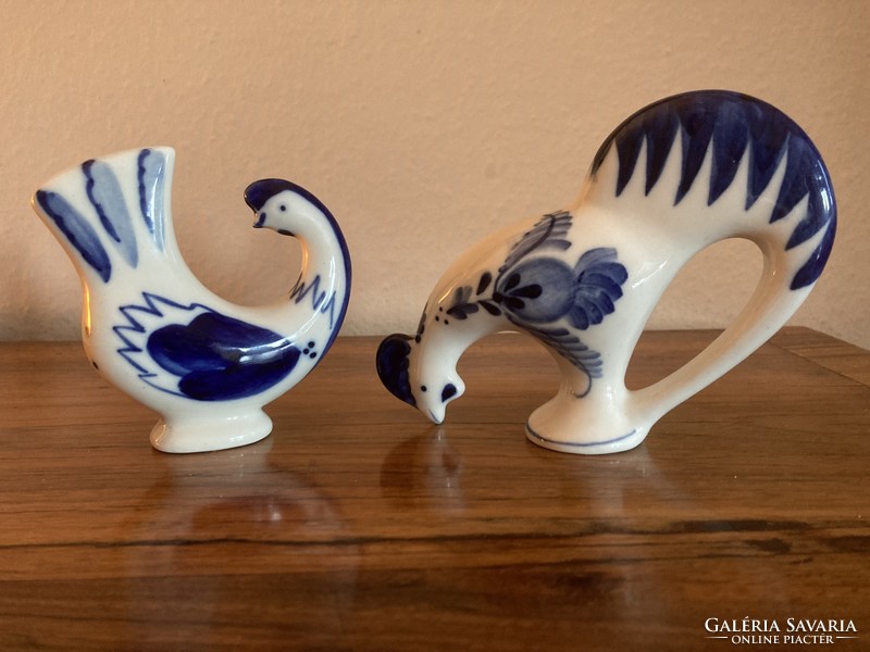 Gzsel orosz porcelán madarak