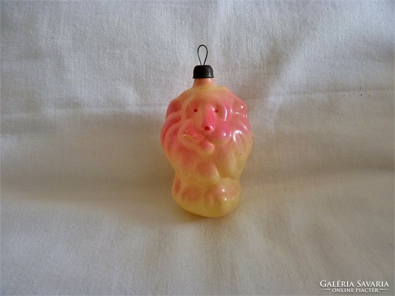 Old glass Christmas tree decoration - lion!