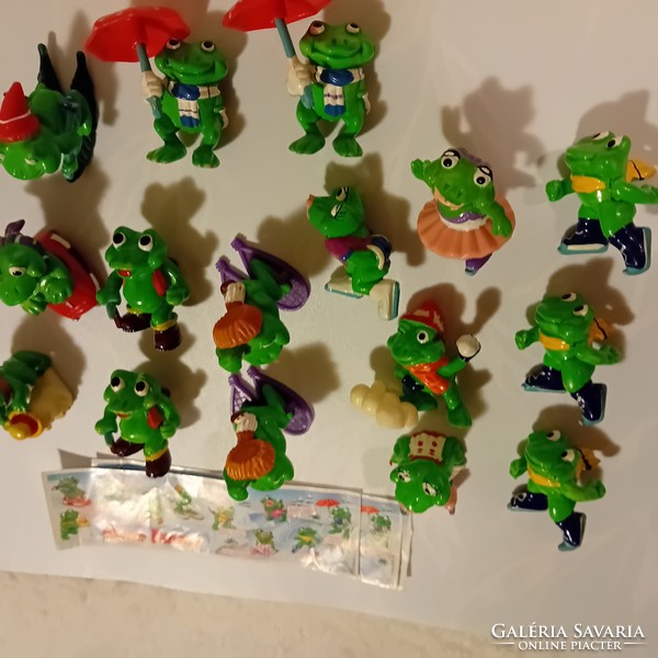 KINDER figurák teljes sorozat / Béka 1993 / Froggy Friends