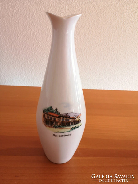 Aquincum porcelán váza Parádfürdő 22 cm