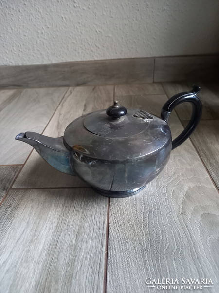 Igéző antik ezüstözött teás kanna (26,5x15x13 cm)
