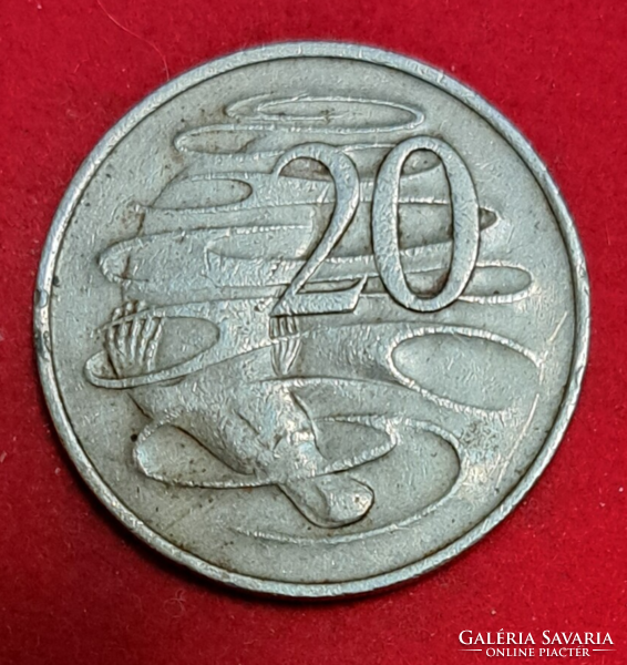 1967.  Ausztrália 20 cent (818)