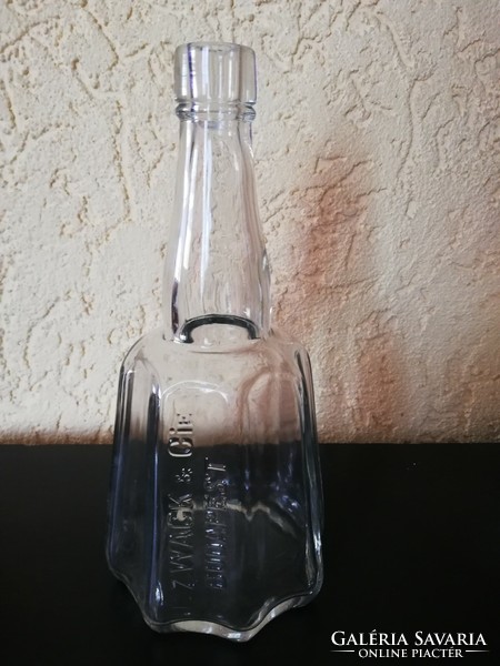 Retro Zwack likőrös üveg, palack
