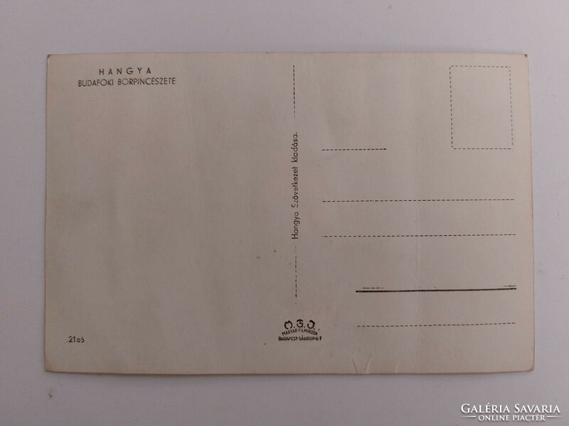 Régi képeslap fotó levelezőlap Hangya Szövetkezeti Borpince Budafok