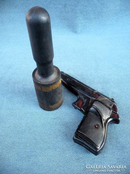 Old PA-63 training pistol and hand grenade