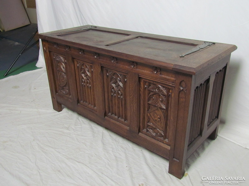 Antique Gothic chest (restored)