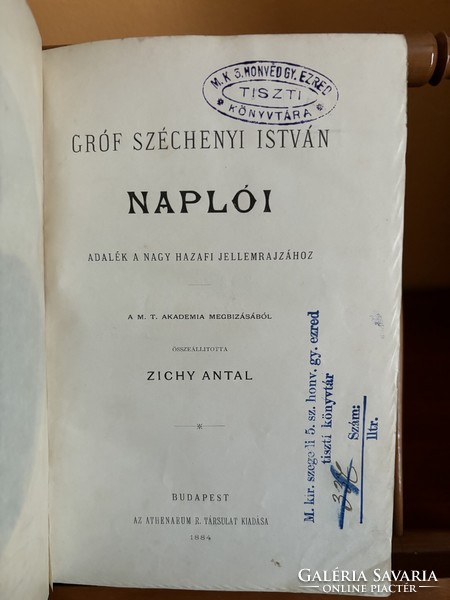 Diaries of István Gróf Széchenyi