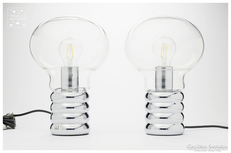 Vintage ingo maurer lightbulb design table lamps from 1966 | e27 socket