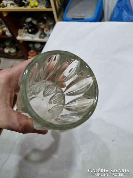 Régi öntött üveg váza
