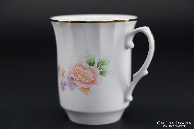 Apulum porcelain mugs, 6 pieces, marked.