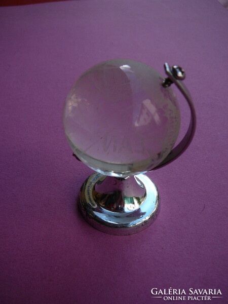 Mini üveg földgömb