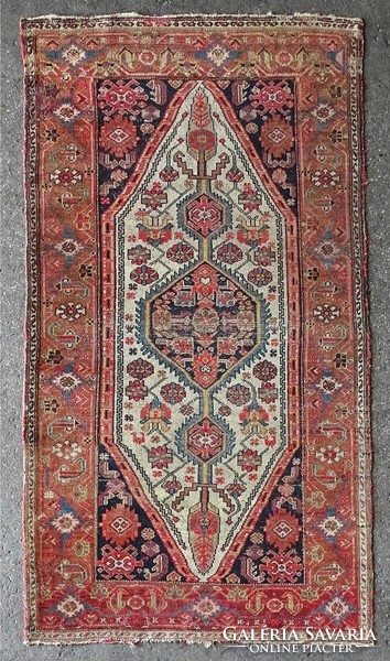 1L014 antique oriental hand-knotted tree of life Caucasian Persian rug 103 x 192 cm