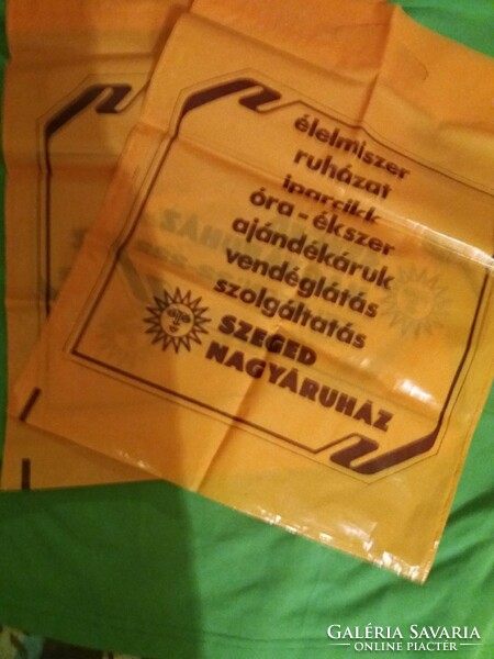 Retro Napfény SZEGED Nagyáruház reklám szatyor táska darabra a képek szerint