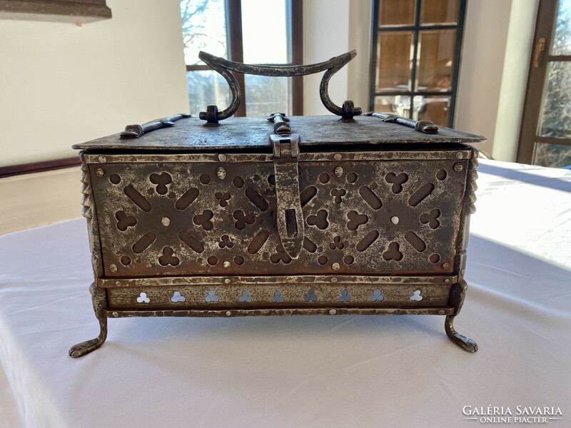 xviii. Baroque iron money chest from Sz