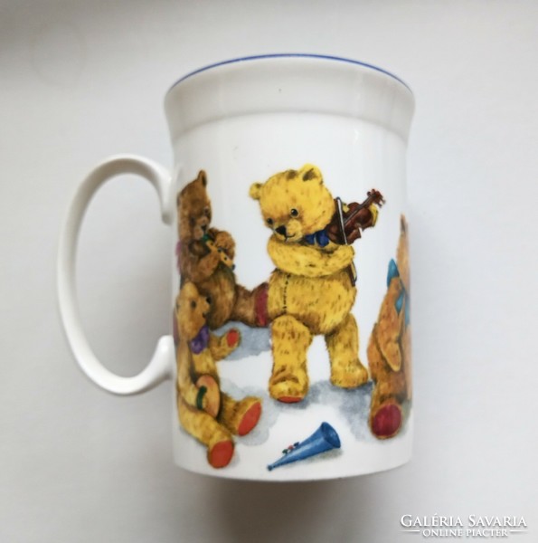 English bone china teddy bear mug 7x10cm
