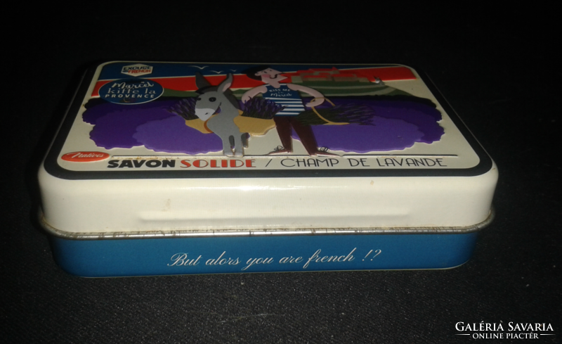 Retro tin box for soap ( savon solide )