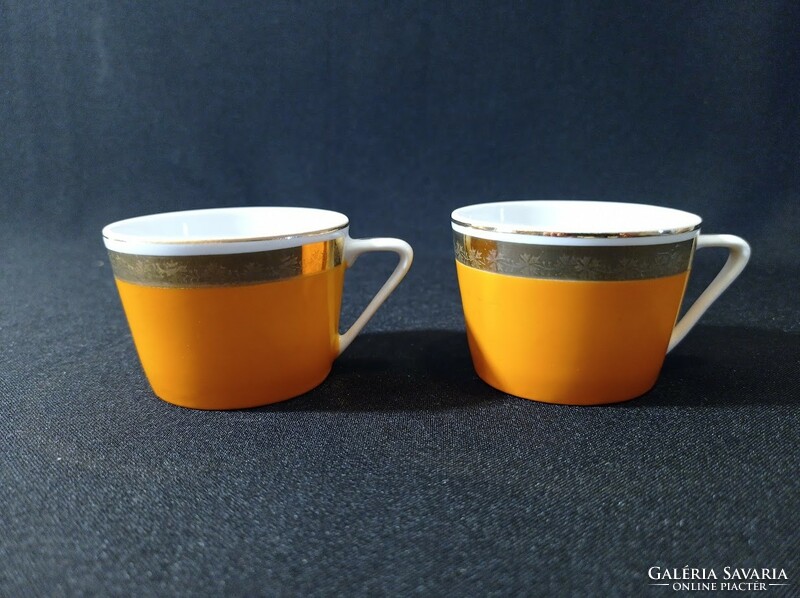 Ravenclaw porcelain orange mocha/coffee cups