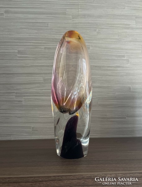Régi, Josef Rozinek üveg váza 1960