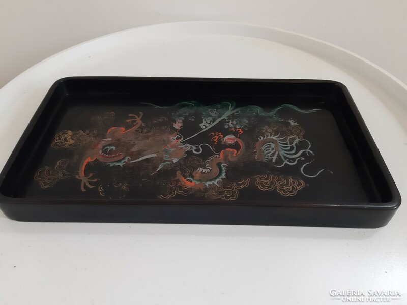 Old Chinese lacquer tray
