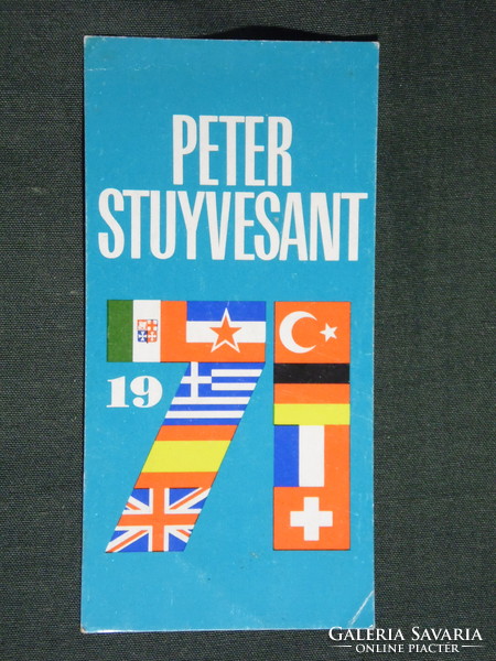 Card Calendar, Germany, Netherlands, Governor Peter Stuyvesant, 1971, (5)
