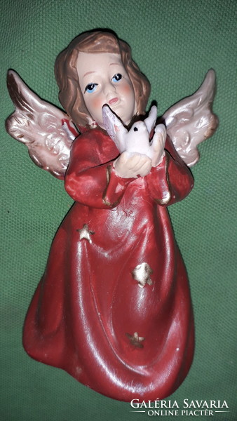 Antique ceramic figurine angel with the Holy Spirit dove 12 cm according to the pictures
