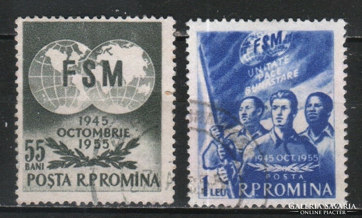 Románia 1427 Mi 1537-1538      0,80 Euró