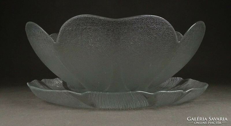 1Q262 retro artistic glass serving bowl 2 pieces