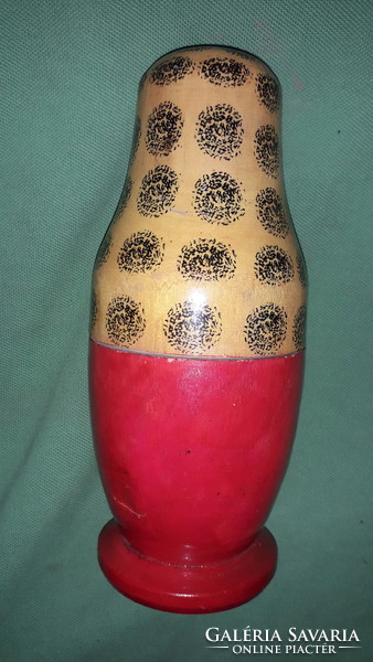Old cccp Russian matryoshka doll 4 pieces, the largest 18 cm according to the pictures
