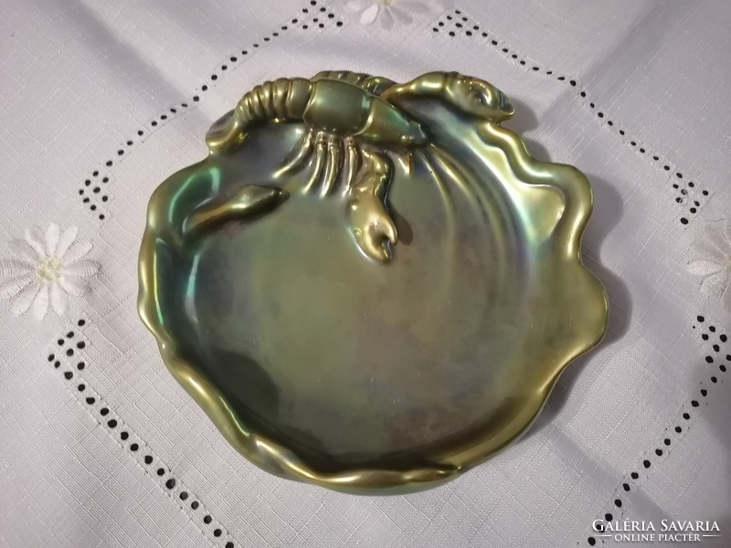Zsolnay eosin crab bowl