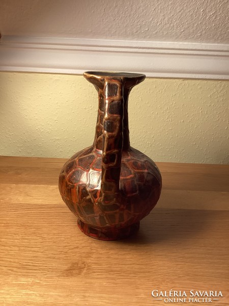 János Majoros retro ceramic spout 21 cm.