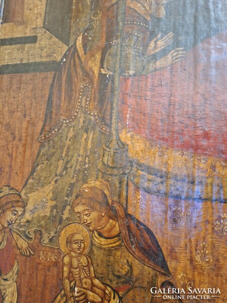 Orosz ikonfestő 1700 körül: Mária születése