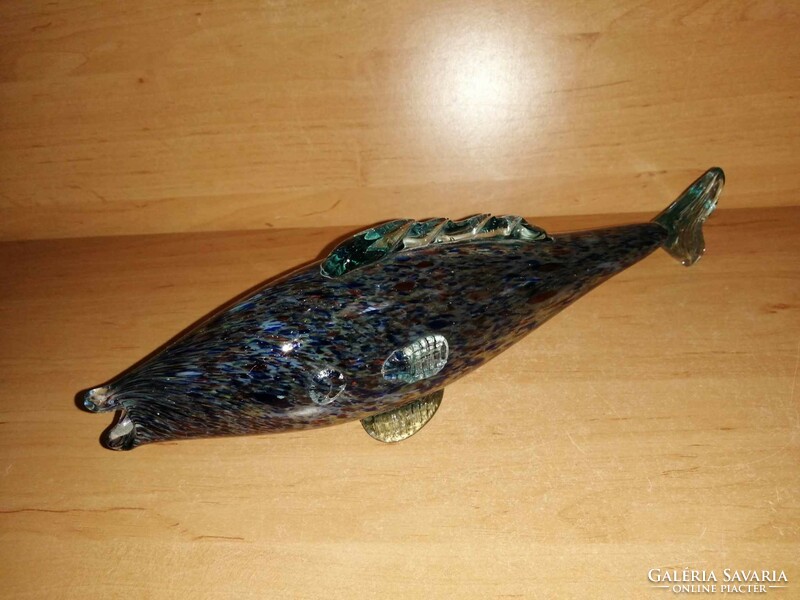 Retro glass fish - 31 cm long (23/d)