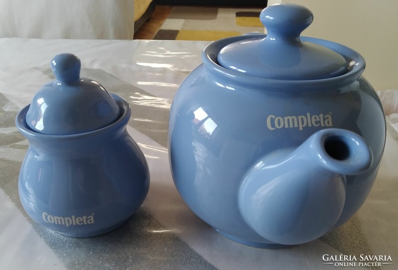 Completa marked ceramic pitcher and sugar bowl