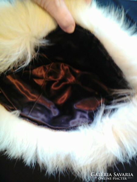White fox fur coat