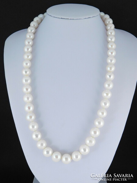 Pearl necklace with 14k gold, 9mm pearls