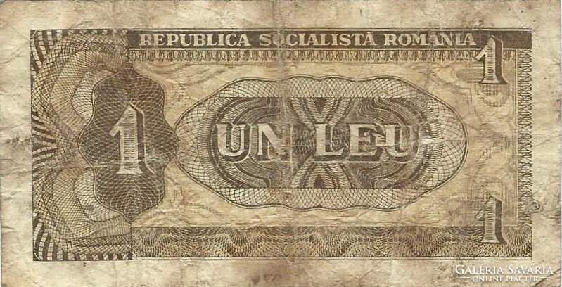 1 leu lei 1966 Románia