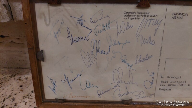 Argentina 1978 FIFA World Cup, Austria team original signatures