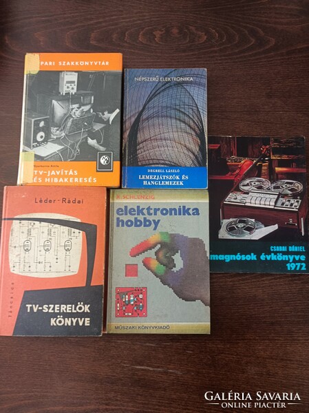 Elektronikai könyvek , műszaki könyvkiadó ,magnósok èvkönyve 1972