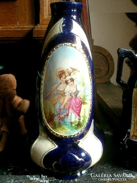 Fabulous antique faience vase - 26 cm