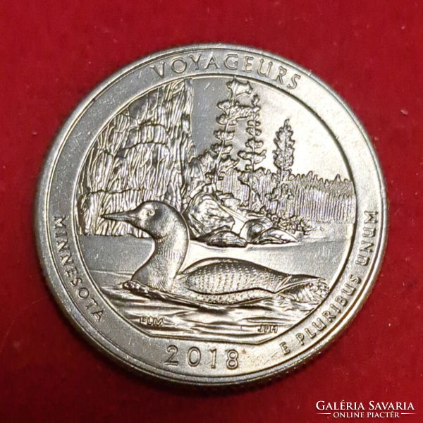 2018.  USA emlék negyed dollár (Voyageurs)(604)