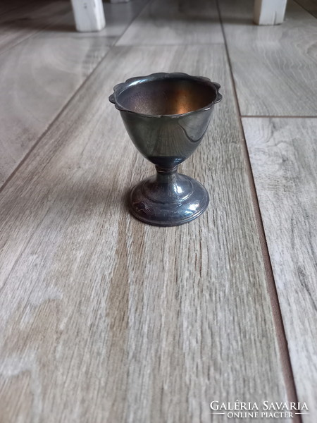 Nice antique silver-plated egg holder (6x5 cm)